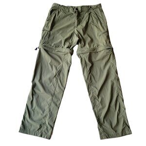 Magellan Outdoors Fish Gear Convertible Cargo Pants Mens Large Olive Green